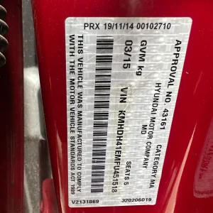 Hyundai Elantra 2015 Red Auto Petrol