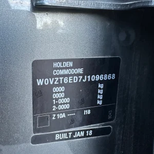 Holden Calais V 2018 Grey Auto Petrol