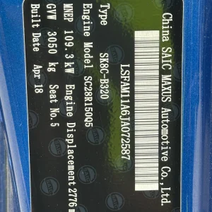 LDV T60 2018 Blue Auto Diesel