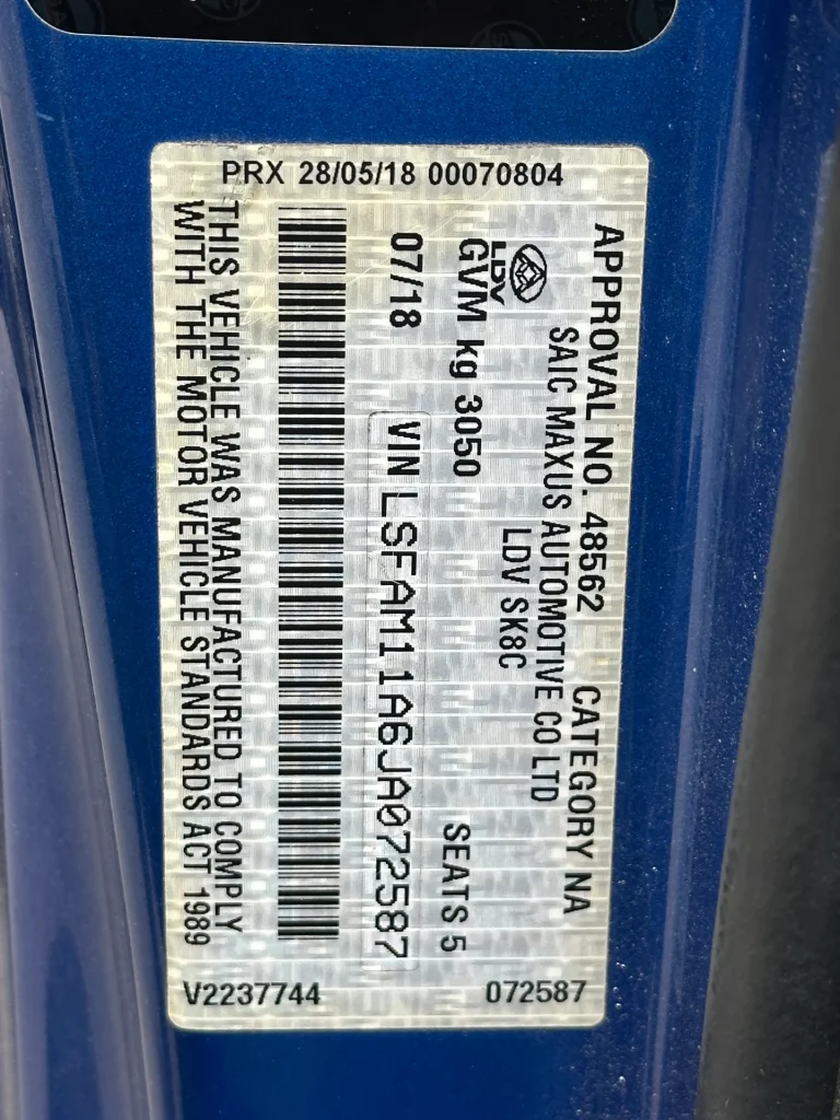 LDV T60 2018 Blue Auto Diesel