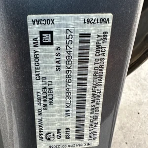 Holden Trax 2019 Grey Auto Petrol