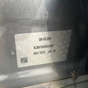 Holden Trax 2019 Grey Auto Petrol