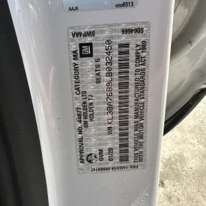 Holden Trax 2019 White Auto Petrol