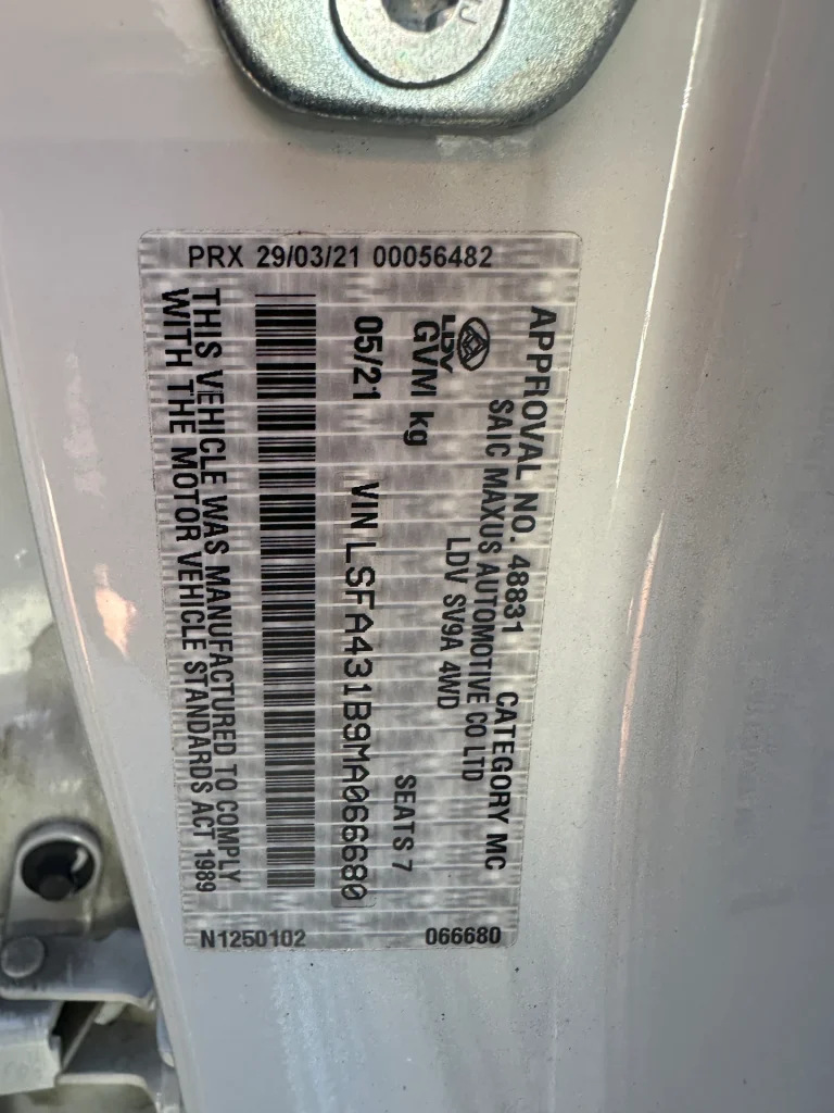 LDV D90 2021 White Auto Diesel