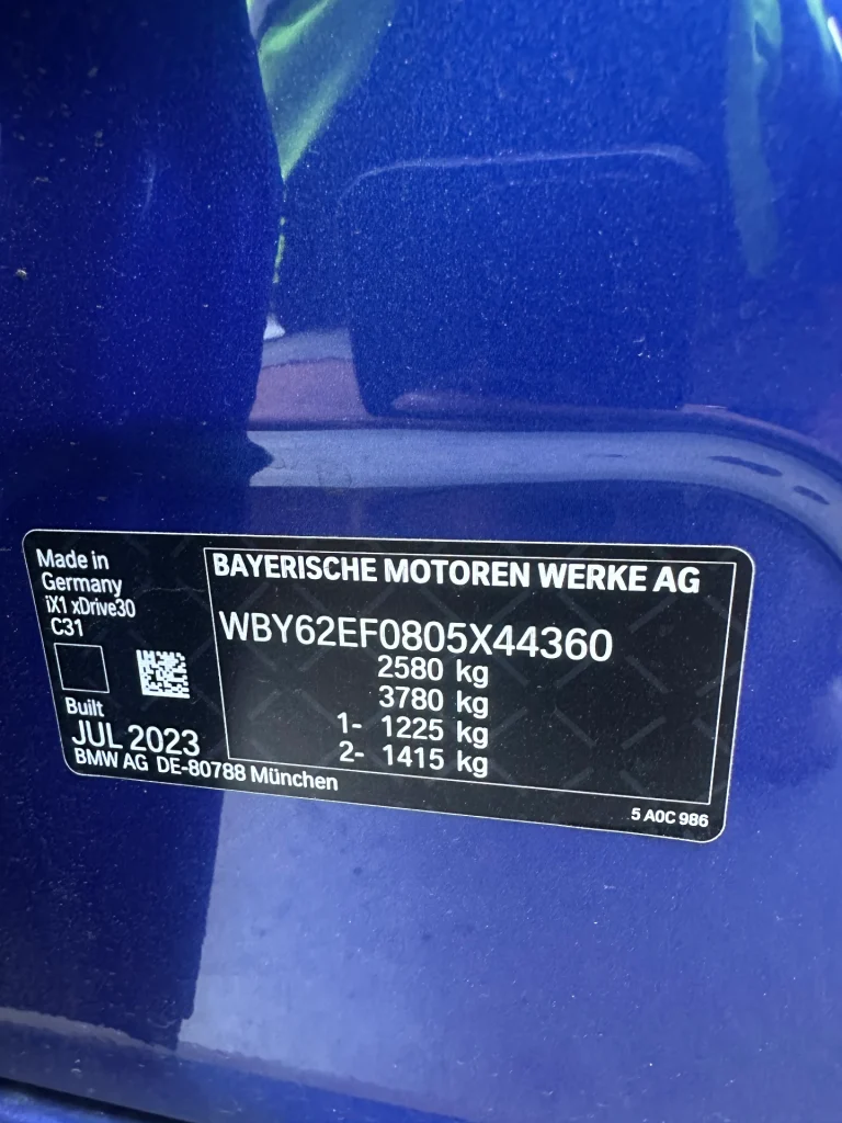Bmw iX1 2023 Blue Auto Electric