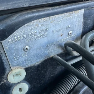 Nissan Navara 2002 Black Man Diesel