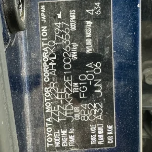 Toyota Corolla 2006 Blue Man Petrol