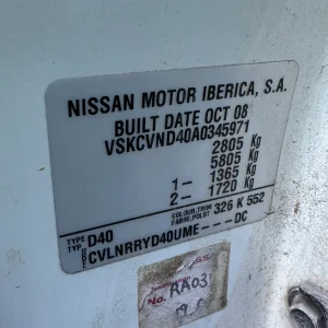 Nissan Navara 2008 White Auto Diesel