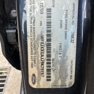 Ford Fiesta 2009 Grey Auto Petrol