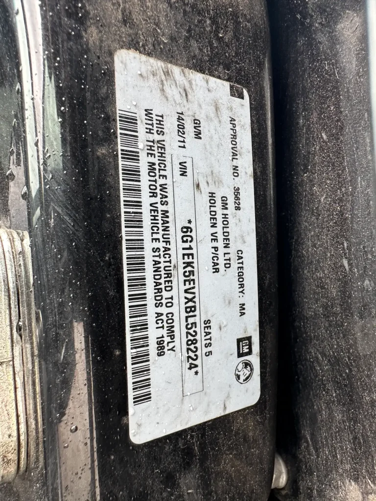 Holden Commodore 2011 Black Auto Petrol