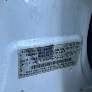 Nissan Navara 2011 White Auto Diesel
