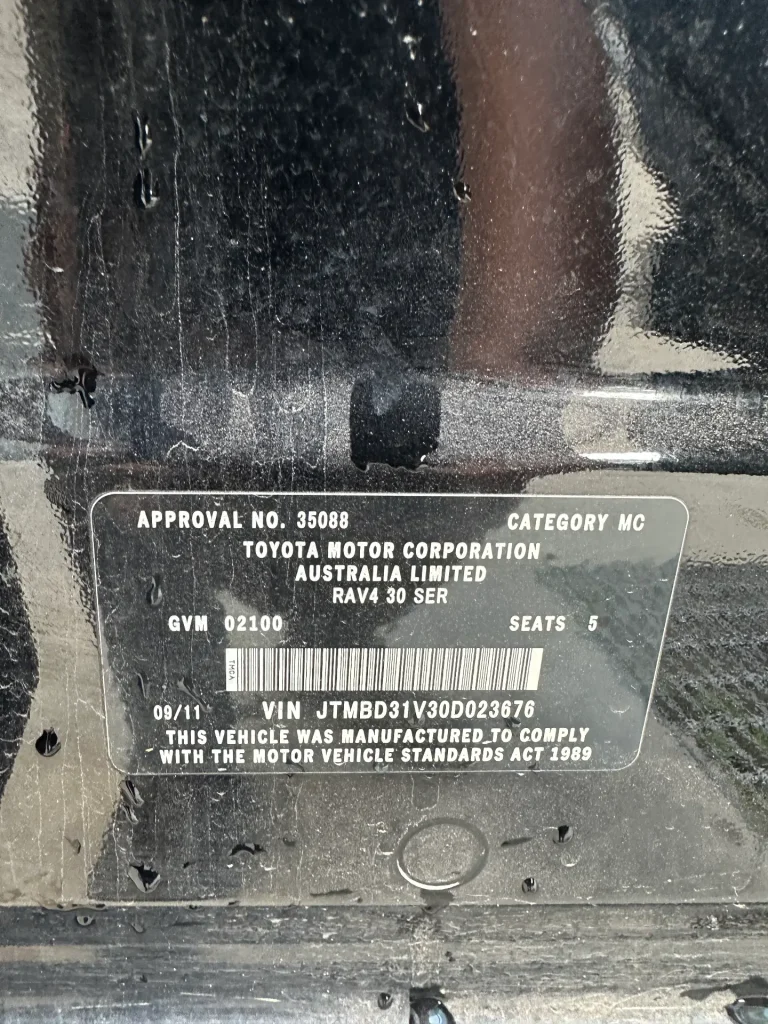 Toyota Rav4 2011 Black Auto Petrol