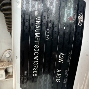 Ford Ranger 2012 White Man Diesel