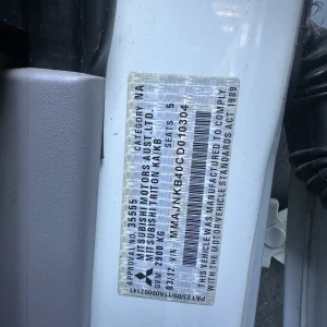 Mitsubishi Triton 2012 White Man Diesel