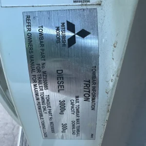 Mitsubishi Triton 2012 White Man Diesel