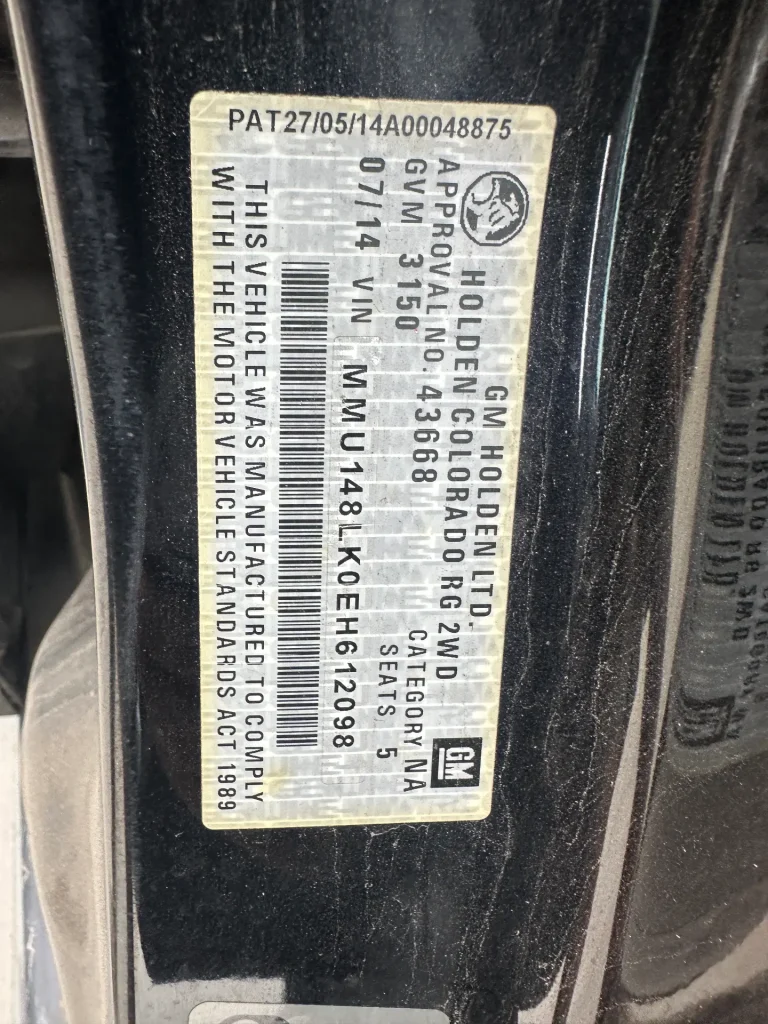 Holden Colorado 2013 Black Auto Diesel