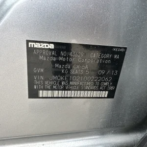 Mazda Cx5 2013 Silver Auto Diesel