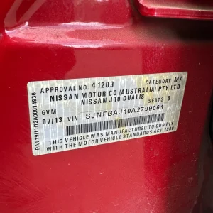 Nissan Dualis 2013 Red Auto Petrol