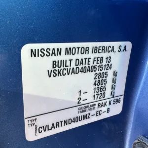 Nissan Navara 2013 Blue Auto Diesel