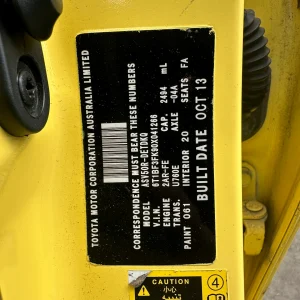 Toyota Camry 2013 Yellow Auto Petrol
