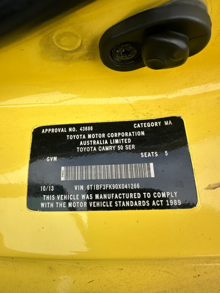 Toyota Camry 2013 Yellow Auto Petrol