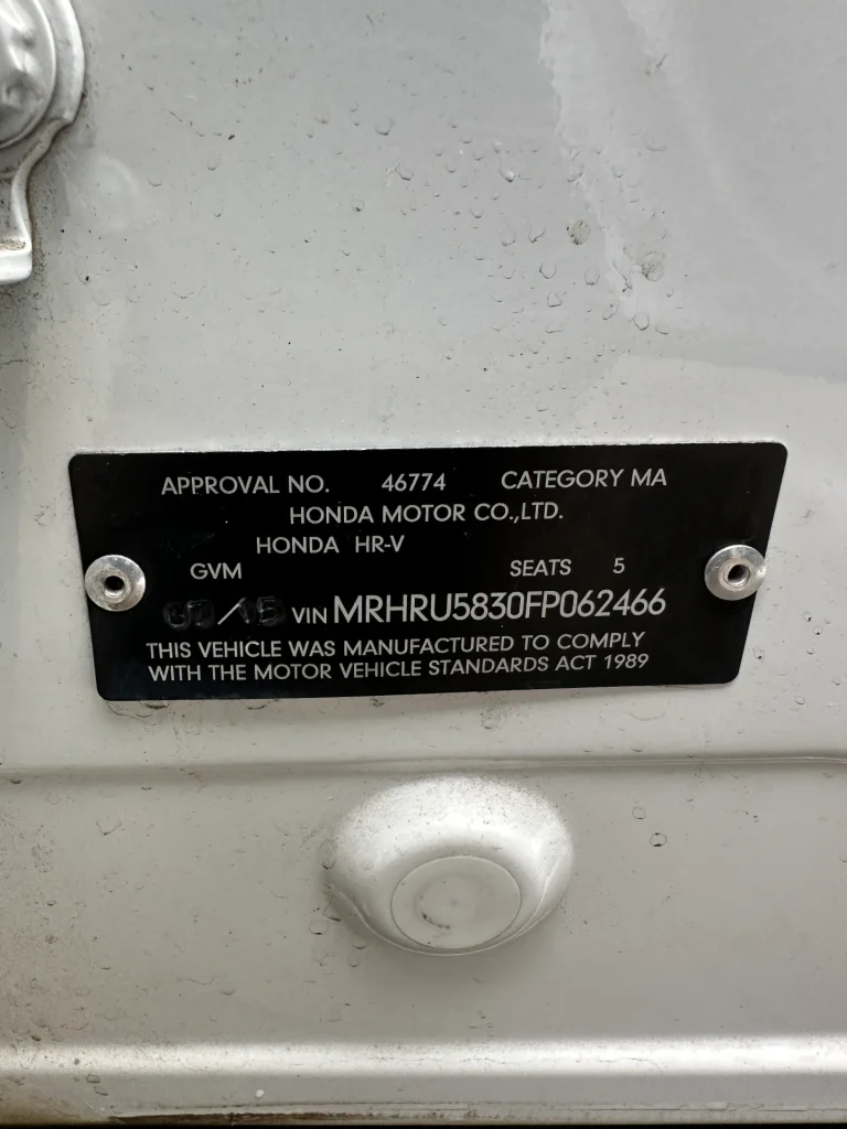 Honda Hrv 2015 White Auto Petrol