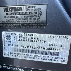 Volkswagen Touareg 2016 Grey Auto Diesel
