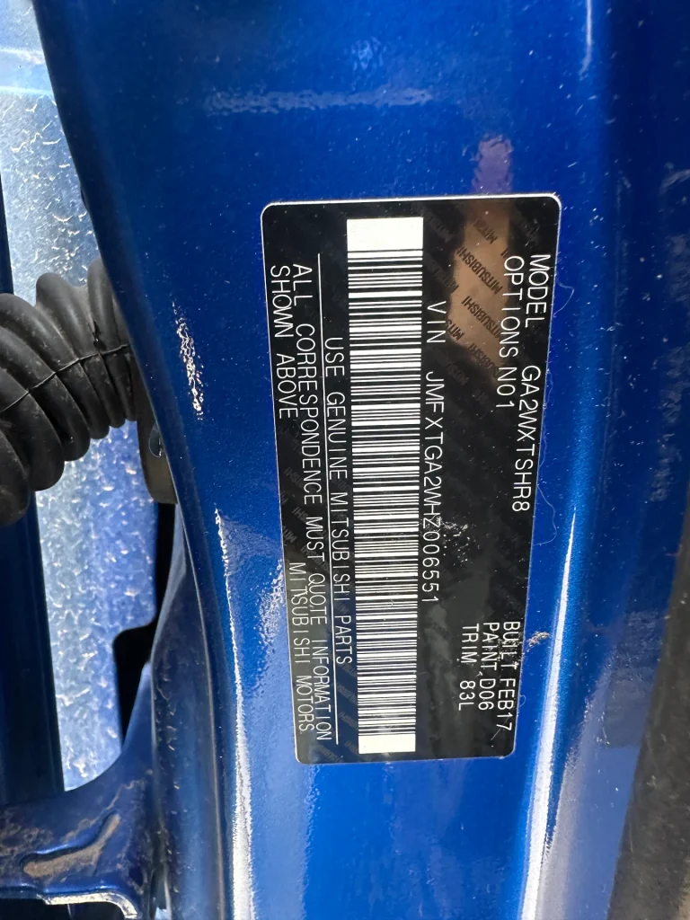 Mitsubishi Asx 2017 Blue Auto Petrol