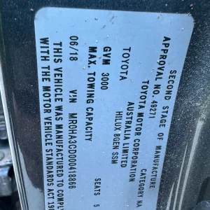 Toyota Hilux 2018 Grey Auto Diesel