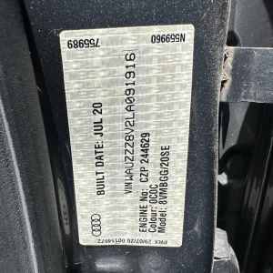 Audi A3 2020 Grey Auto Petrol