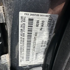 Audi A3 2020 Grey Auto Petrol