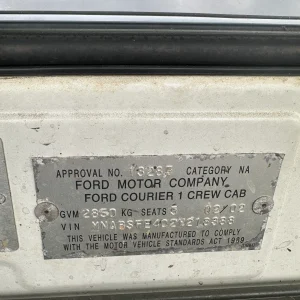 Ford Courier 2002 White Man Diesel