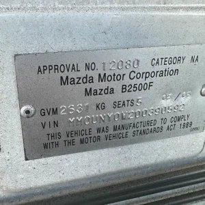 Mazda Bravo 2005 White Man Diesel