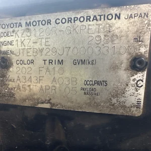 Toyota Prado 2005 Black Auto Diesel