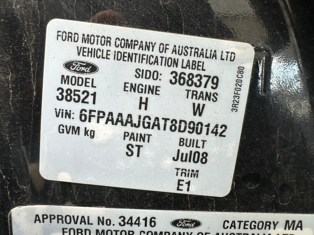 Ford Territory 2008 Black Auto Petrol