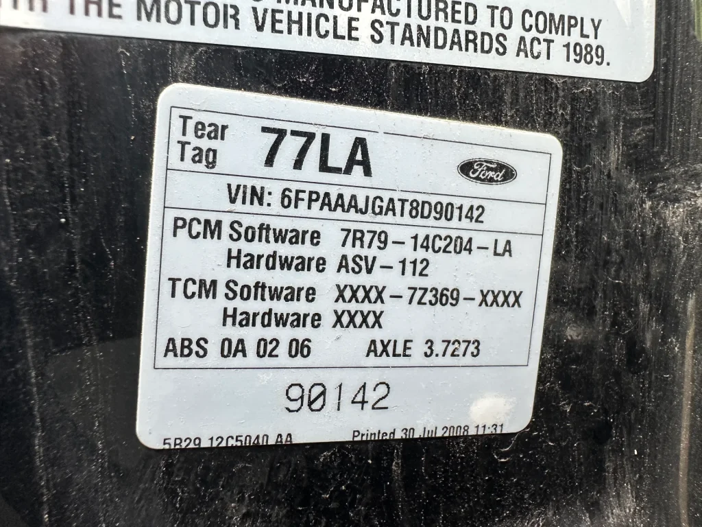 Ford Territory 2008 Black Auto Petrol