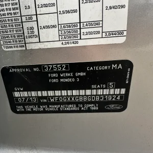 Ford Mondeo 2013 Silver Auto Diesel