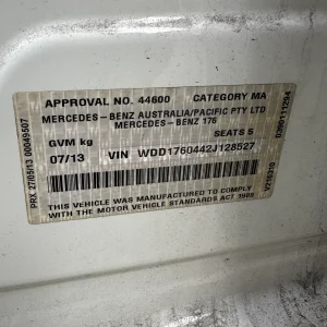 Mercedes Benz A250 2013 White Auto Petrol