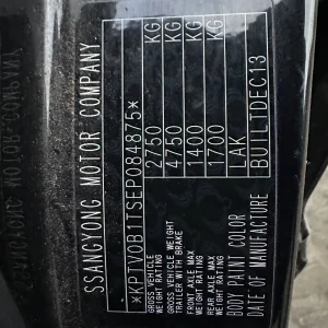 Ssangyong Stavic 2013 Black Auto Diesel