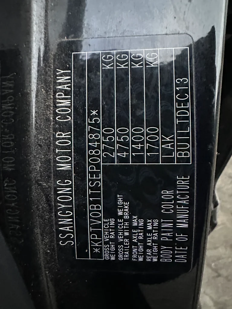 Ssangyong Stavic 2013 Black Auto Diesel