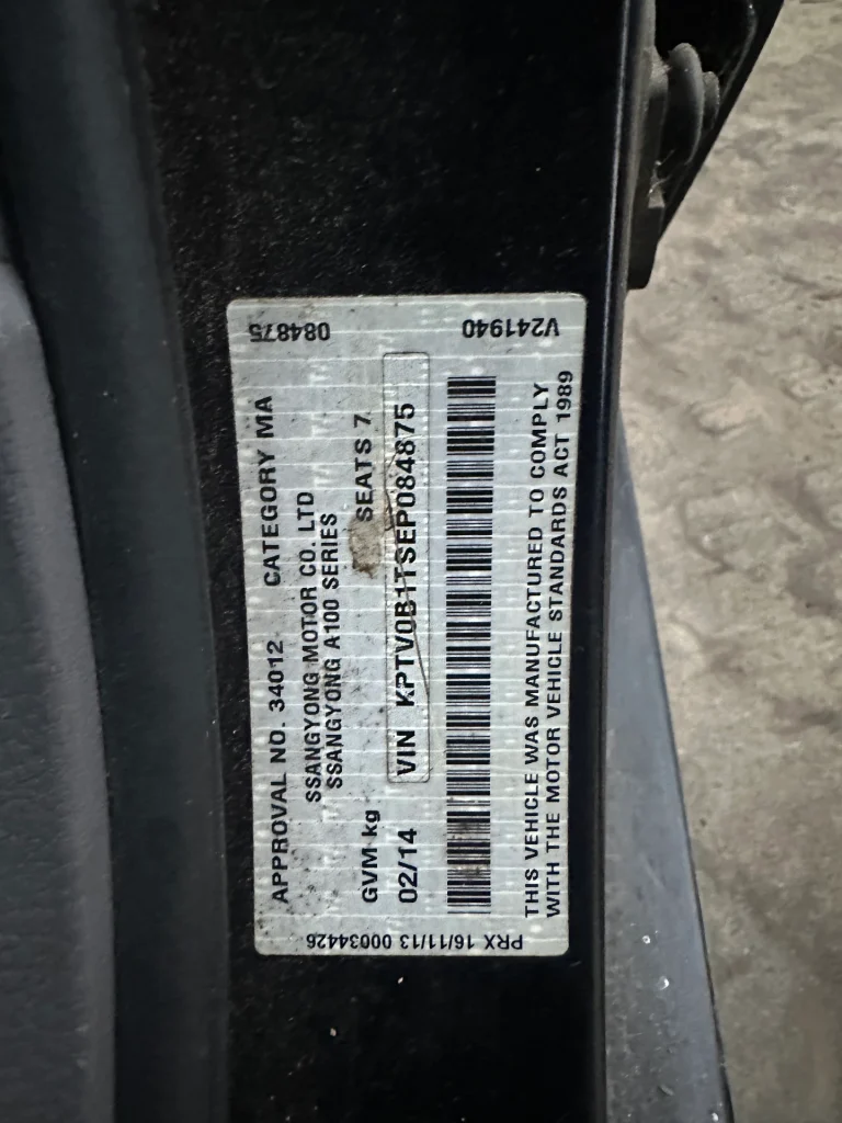 Ssangyong Stavic 2013 Black Auto Diesel