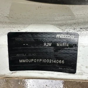 Mazda BT50 2014 White Man Diesel