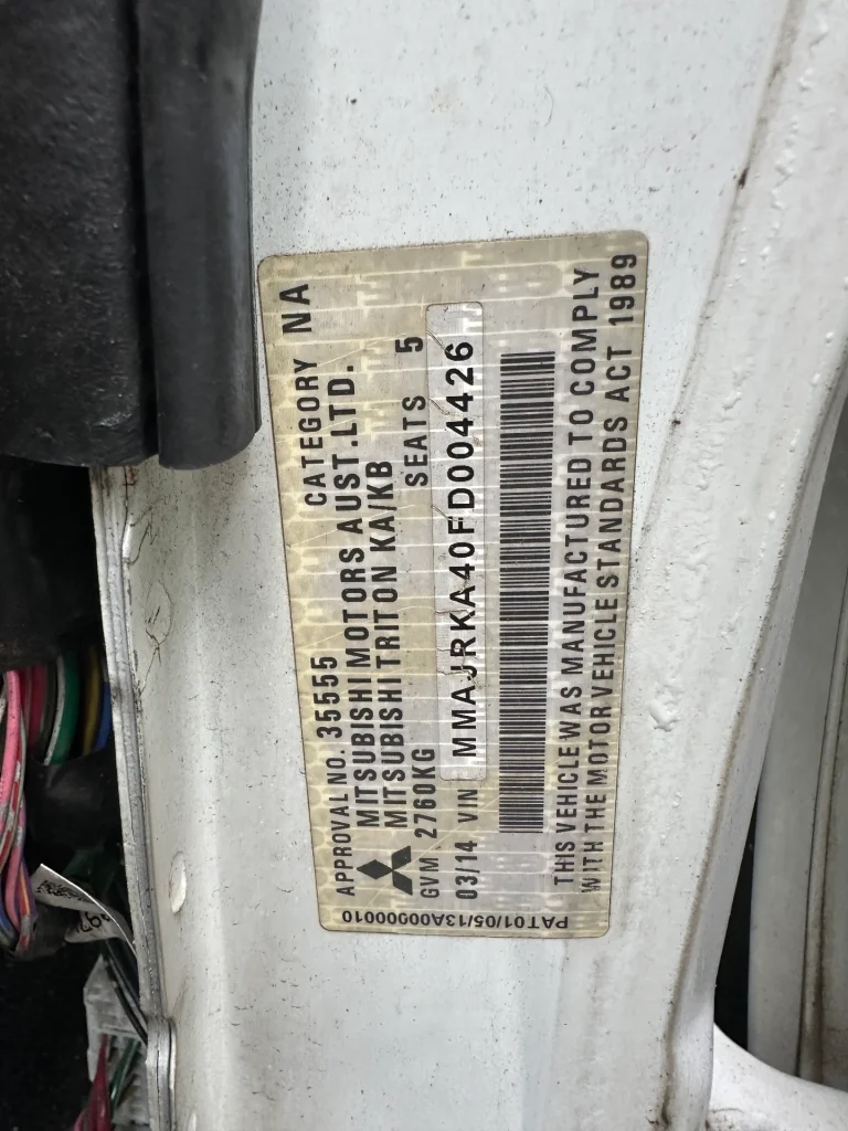 Mitsubishi Triton 2014 White Auto Diesel