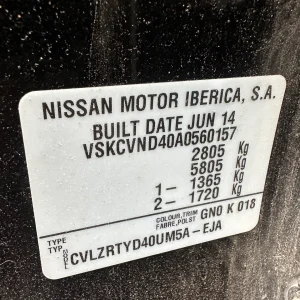 Nissan Navara 2014 Black Man Diesel