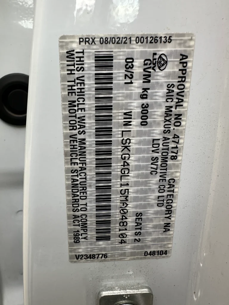 LDV G10 2021 White Auto Diesel