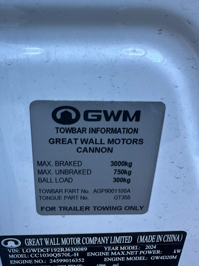 GWM Cannon 2024 White Auto Diesel