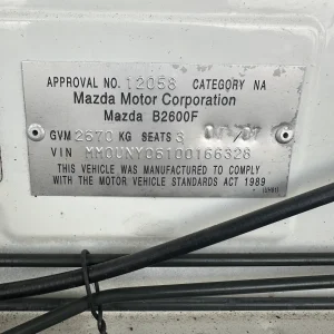 Mazda Bravo 2001 White Man Petrol