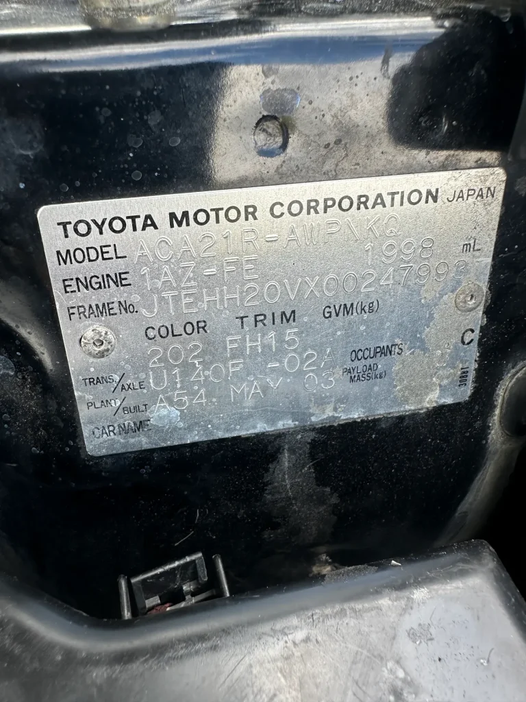 Toyota Rav4 2003 Black Auto Petrol