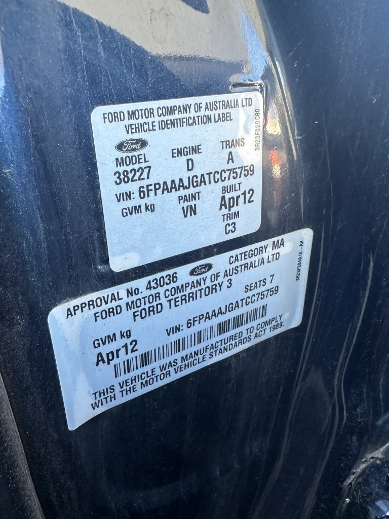 Ford Territory 2012 Blue Auto Diesel
