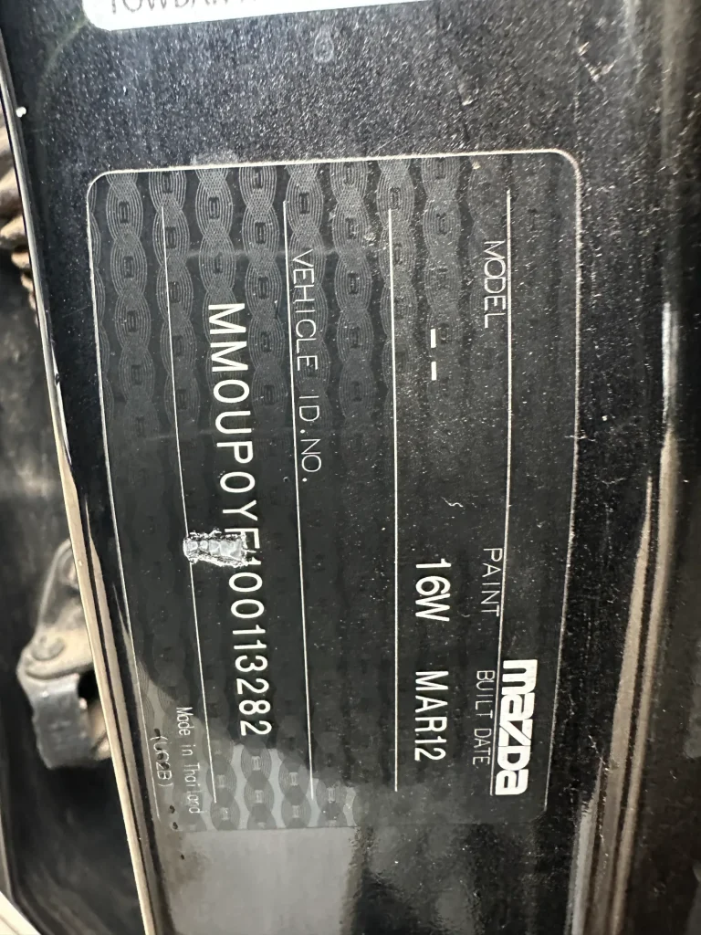 Mazda BT50 2012 Black Man Petrol